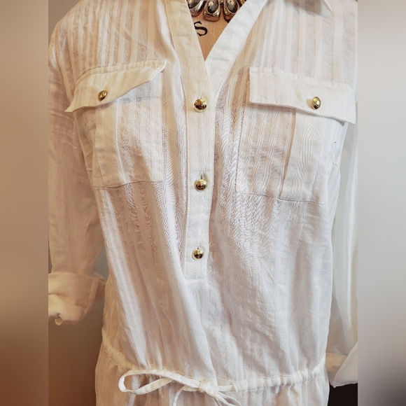 NWT Tommy Hilfiger White Dress/Coverup - Picture 7 of 10